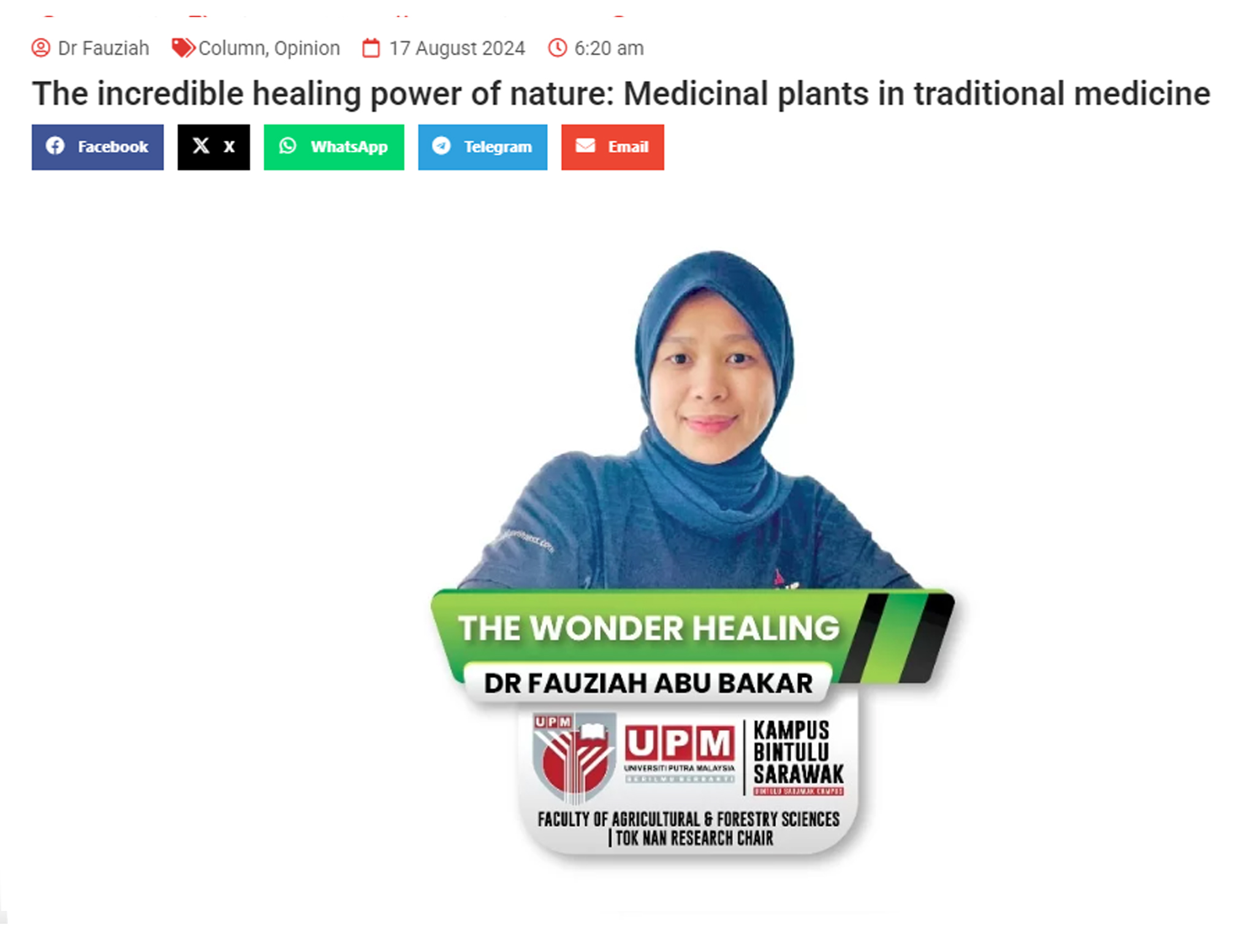 The incredible healing power of nature: Medicinal plants in traditional medicine